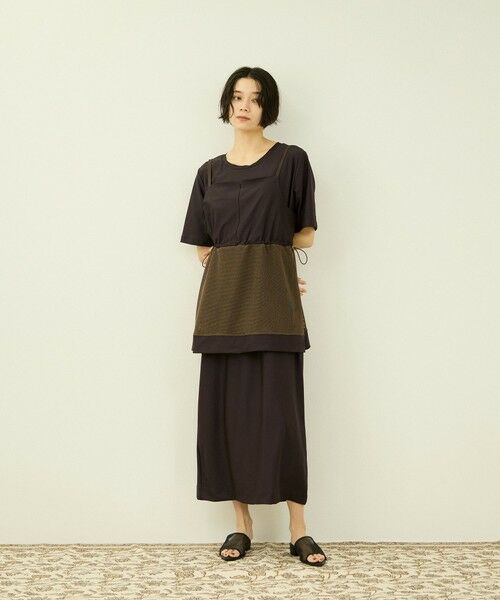 VICKY / ビッキー ロング・マキシ丈ワンピース | 【アンサンブル】UVカットジャージワンピース ビスチェセット | 詳細12