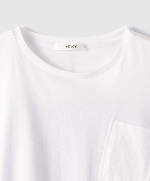 VICKY / ビッキー カットソー | ストライプ切替プルオーバー | 詳細9