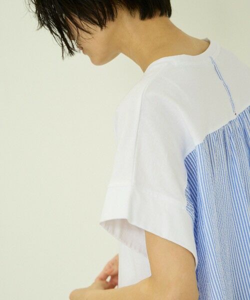 VICKY / ビッキー カットソー | ストライプ切替プルオーバー | 詳細4