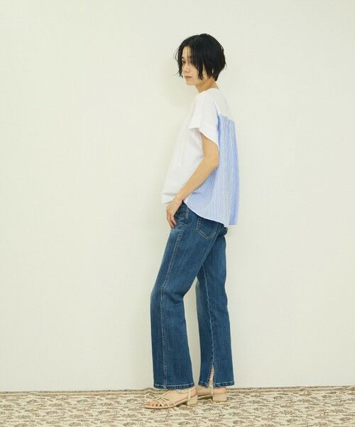 VICKY / ビッキー カットソー | ストライプ切替プルオーバー | 詳細5