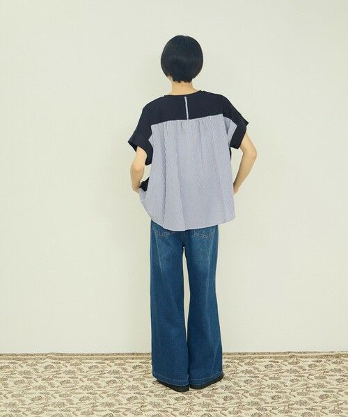 VICKY / ビッキー カットソー | ストライプ切替プルオーバー | 詳細18