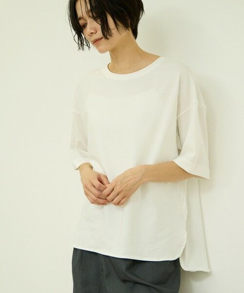 VICKY / ビッキー カットソー | ひんやりオーバーサイズTシャツ（オフホワイト）