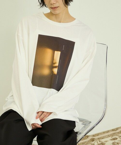 VICKY / ビッキー カットソー | アソートフォトロングTシャツ | 詳細1