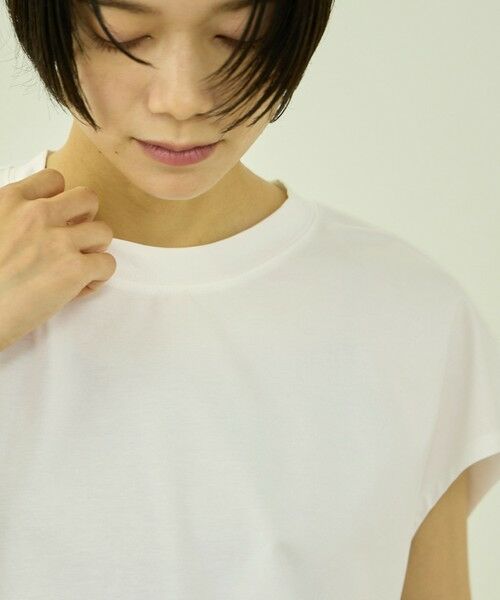 VICKY / ビッキー カットソー | コットンソロナフレンチスリーブTシャツ | 詳細4
