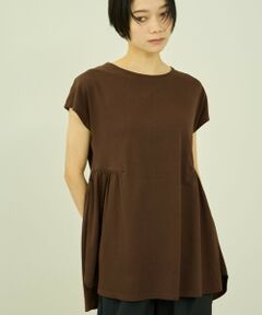 VICKY / ビッキー カットソー | ひんやりカットソーギャザープルオーバー