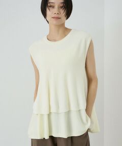 VICKY / ビッキー ニット・セーター | ティアードフレンチサマーニットプルオーバー