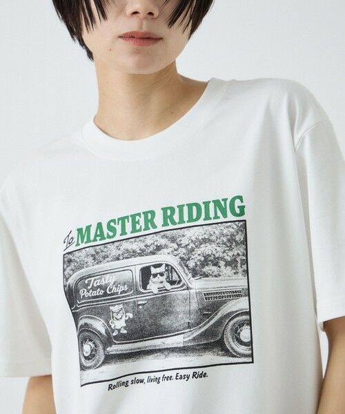 VICKY / ビッキー カットソー | 【Power To People】 MASTER RIDINGフォトTシャツ（オフホワイト）