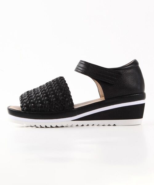 VITA NOVA / ヴィタノーヴァ サンダル | メッシュ編みサンダル ブラック | 詳細1