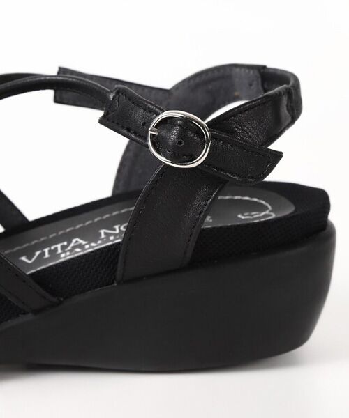 VITA NOVA / ヴィタノーヴァ サンダル | クッションソフトソール ラインデザインサンダル | 詳細5