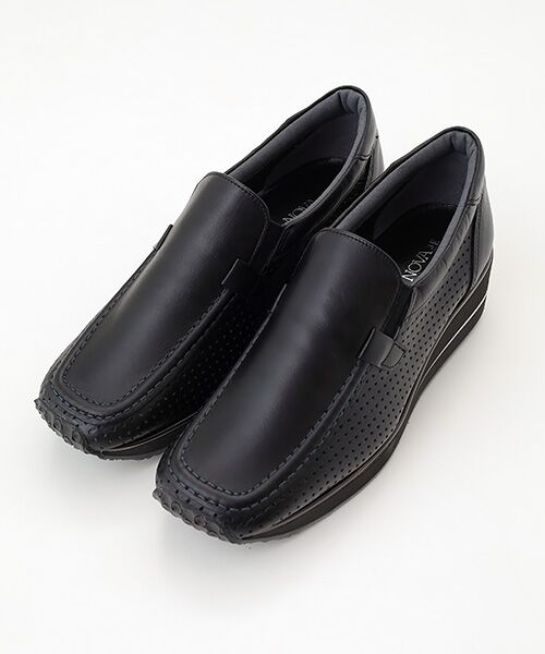 VITA NOVA/ヴィタノーヴァ 5cmヒールスリッポンスニーカー ブラック 23cm VITA NOVA/ヴィタノーヴァ 5cmヒールスリッポンスニーカー ブラック 23cm