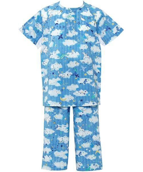 Wacoal KIDS/ワコールキッズ 男女児兼用パジャマ(CTT415) BU 8 Wacoal KIDS/ワコールキッズ 男女児兼用パジャマ(CTT415) BU 8