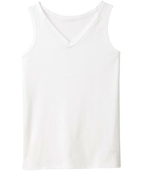 Wacoal KIDS / ワコールキッズ 肌着 | ＷＡＣＯＡＬ　コットン　〈なめらか触感〉　キッズ男児インナー　タンクトップ（ＣＨＸ１０６）（WH）
