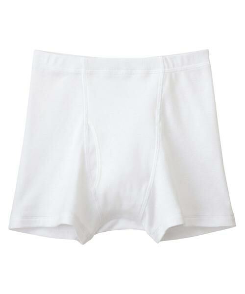 Wacoal KIDS / ワコールキッズ 肌着 | ＷＡＣＯＡＬ　コットン　〈なめらか触感〉　キッズ男児　ボクサーパンツ（ＣＰＳ５０６）（WH）