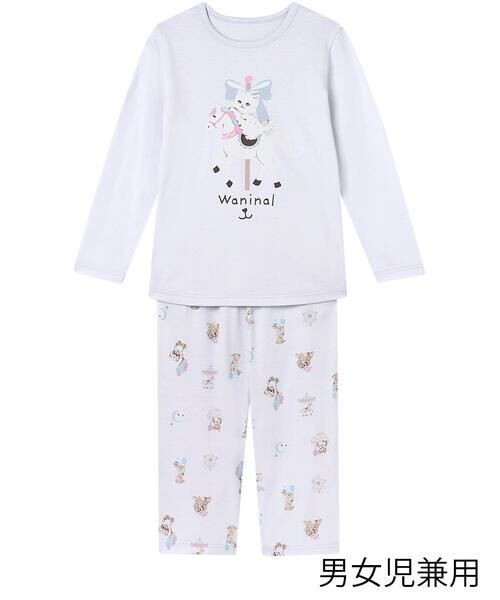 Wacoal KIDS / ワコールキッズ ベビー・キッズウエア | Ｗａｎｉｎａｌ　キッズ男女児兼用パジャマ　上下セット（ＣＴＲ１９１）（PO）