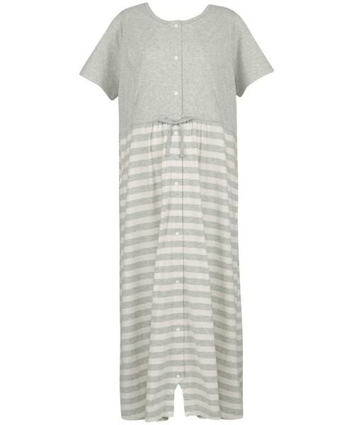 WACOAL MATERNITY / ワコールマタニティ マタニティウェア | <産前・産後兼用> マタニティパジャマ ワンピース(MFT251)(GY)