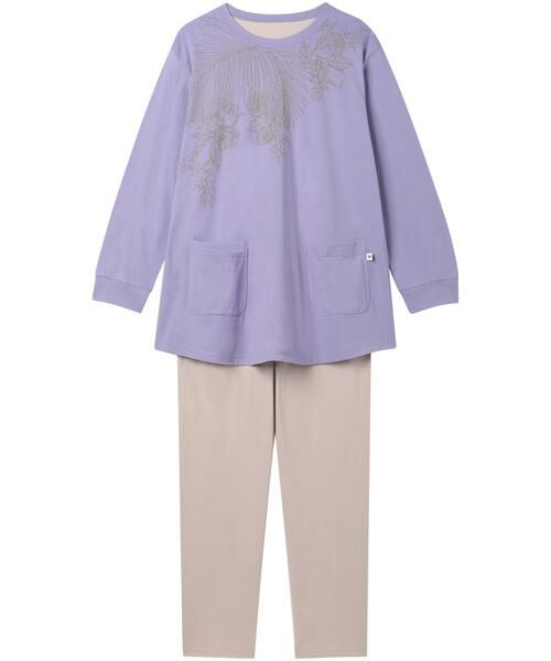 WACOAL RELAX&SLEEP / ワコール_リラックスアンドスリープ ルームウェア | レディスパジャマ　上下セット（ＣＤＸ５４７）（PU）