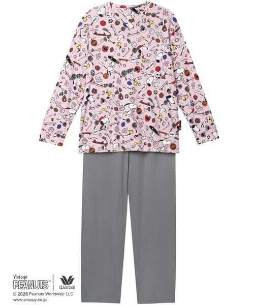 WACOAL RELAX&SLEEP / ワコール_リラックスアンドスリープ ルームウェア | レディスパジャマ　上下セット（ＦＤＸ５６１）（PI）