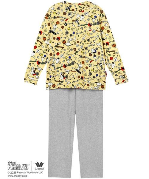 WACOAL RELAX&SLEEP / ワコール_リラックスアンドスリープ ルームウェア | レディスパジャマ　上下セット（ＦＤＸ５６１）（YE）