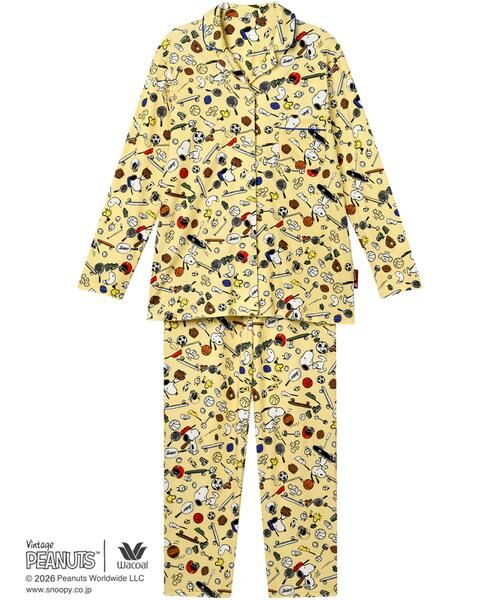 WACOAL RELAX&SLEEP / ワコール_リラックスアンドスリープ ルームウェア | レディスパジャマ　上下セット（ＦＤＸ５６２）（YE）