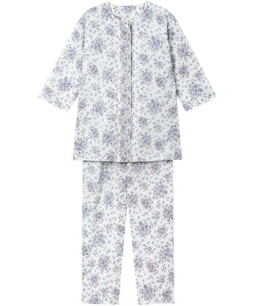 WACOAL RELAX&SLEEP / ワコール_リラックスアンドスリープ ルームウェア | レディスパジャマ　上下セット（ＮＤＴ２６５）（WH）