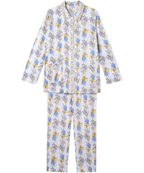 WACOAL RELAX&SLEEP / ワコール_リラックスアンドスリープ ルームウェア | レディスパジャマ　上下セット（ＷＤＸ５４６）（BU）