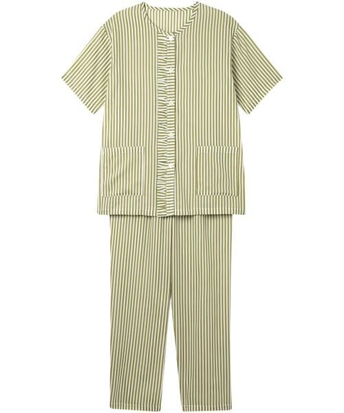 WACOAL RELAX&SLEEP / ワコール_リラックスアンドスリープ ルームウェア | レディスパジャマ　上下セット（ＫＤＴ１２０）（GR）