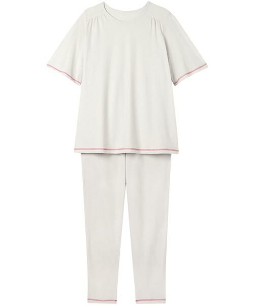 WACOAL RELAX&SLEEP / ワコール_リラックスアンドスリープ ルームウェア | レディスパジャマ　上下セット（ＫＤＴ１２２）（GY）