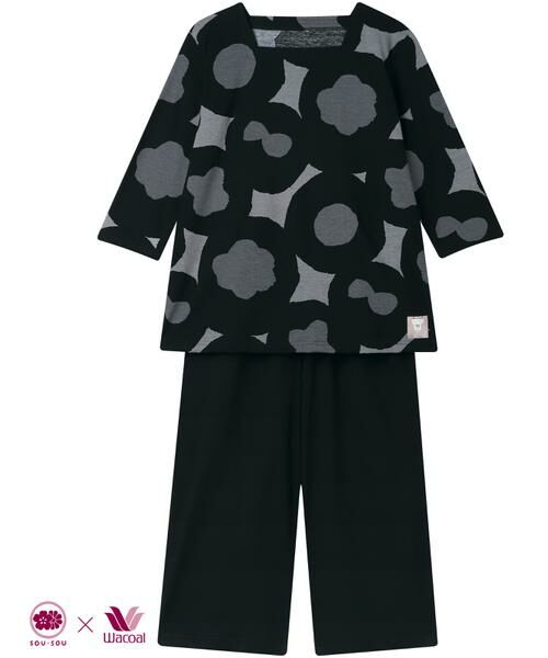 WACOAL RELAX&SLEEP / ワコール_リラックスアンドスリープ ルームウェア | レディスパジャマ　上下セット（ＲＤＴ２１５）（BL）
