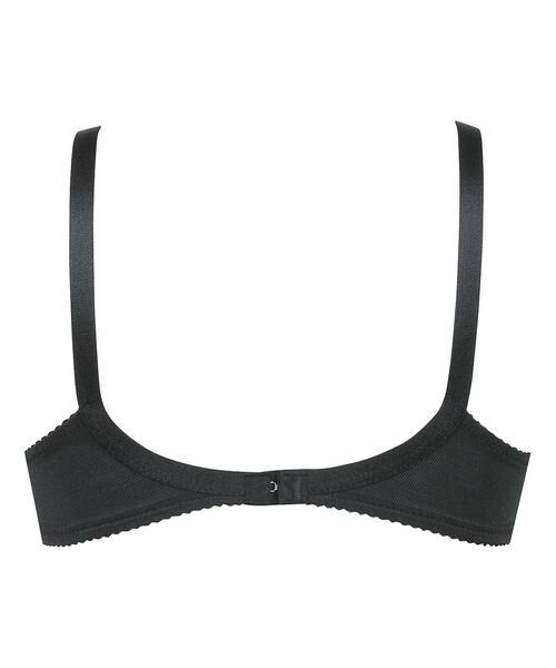 美品✨EVANE ブラック上下セット Lサイズ 胸キュア エレガントシックデザイン ノンワイヤーブラジャー