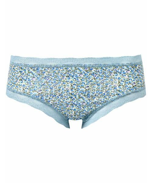 Wacoal/ワコール 綿混プリント ショーツ(PPE244) BU M Wacoal/ワコール 綿混プリント ショーツ(PPE244) BU M