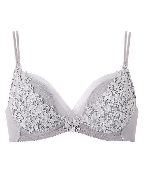 Wacoal / ワコール ブラ | ライトイージーブラ ワイヤーブラ(3/4カップ)(BXD418)(GY)