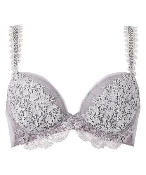 Wacoal / ワコール ブラ | ボリューマライズブラ ワイヤーブラ(3/4カップ)(BXD718)(GY)