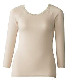 Wacoal / ワコール その他インナー・ルームウェア | 厚ふあ　ゆったりタイプ　レディスインナー　トップ（８分袖）（ＵＨＫ３１５）