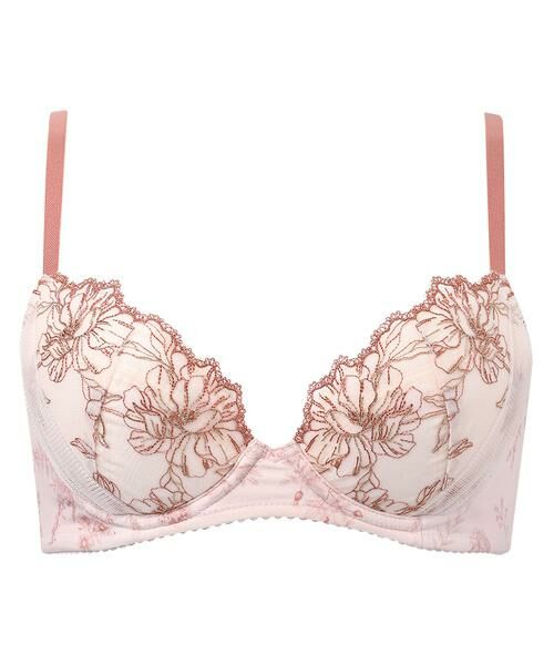 Wacoal / ワコール ブラ | 着やせすっきりタイプ ワイヤーブラ(3/4カップ)(BXC405)(PI)
