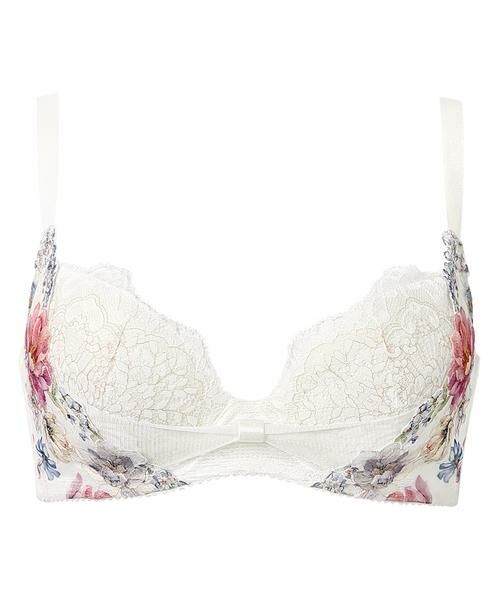 Wacoal/ワコール リボンブラ 脇すっきり ワイヤーブラ（３／４カップ）（ＢＸＢ４４３） IV D85