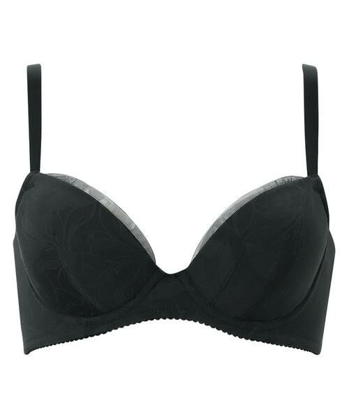 Wacoal / ワコール ブラ | 着やせすっきりシンプルタイプ ワイヤーブラ(3/4カップ)(BXC705)(BL)