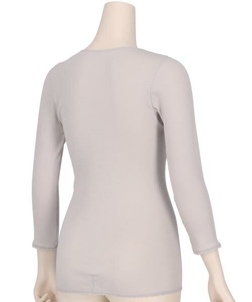 Wacoal / ワコール その他インナー・ルームウェア | オーガニックコットン１００％　あったか　ゆったりタイプ　レディスインナー　トップ（８分袖）（ＣＬＤ３４０） | 詳細1