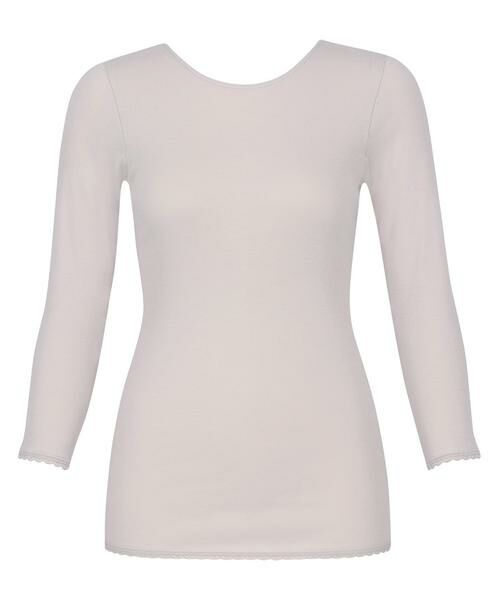 Wacoal/ワコール オーガニックコットン１００％ あったか ゆったりタイプ レディスインナー トップ（８分袖）（ＣＬＤ３４０） LG M