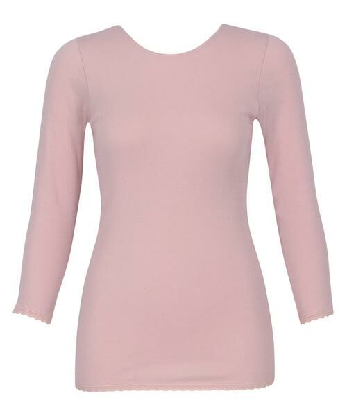 Wacoal/ワコール オーガニックコットン１００％ あったか ゆったりタイプ レディスインナー トップ（８分袖）（ＣＬＤ３４０） SP L