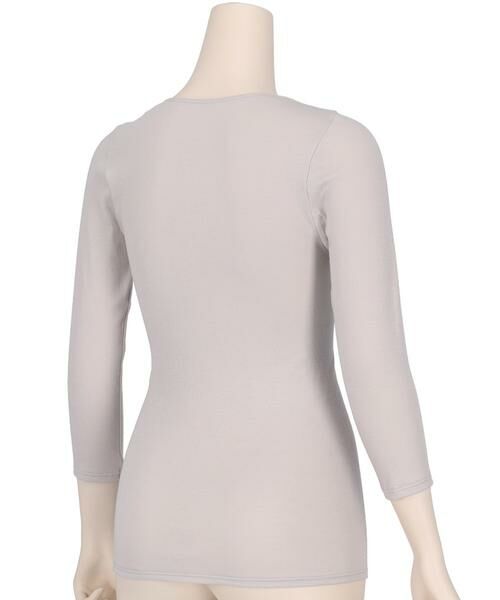 Wacoal / ワコール その他インナー・ルームウェア | オーガニックコットン１００％　あったか　ゆったりタイプ　レディスインナー　トップ（８分袖）（ＣＬＤ３４１） | 詳細1