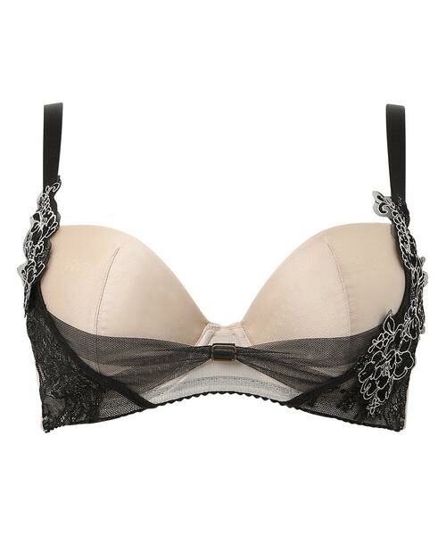 Wacoal / ワコール ブラ | リボンブラ 脇すっきり ワイヤーブラ(3/4カップ)(BXB473)(BE)
