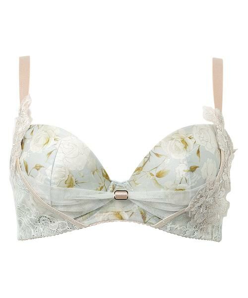 Wacoal / ワコール ブラ | リボンブラ 脇すっきり ワイヤーブラ(3/4カップ)(BXB473)(LB)