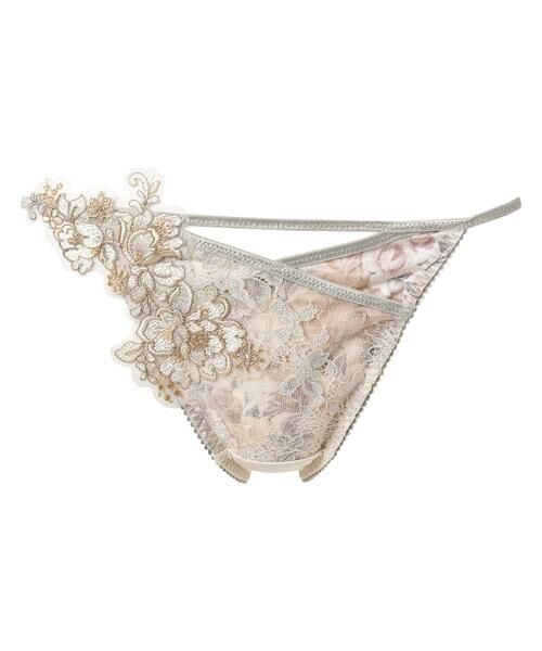 Wacoal / ワコール ショーツ | リボンブラ™＜脇すっきり＞　ペア　レディスショーツ（Ｔバック）（ＰＸＢ４７３）（CR）