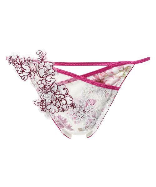 Wacoal / ワコール ショーツ | リボンブラ™＜脇すっきり＞　ペア　レディスショーツ（Ｔバック）（ＰＸＢ４７３）（IV）