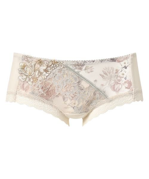 Wacoal / ワコール ショーツ | リボンブラ™＜脇すっきり＞　ペア　レディスショーツ（ボーイレングス）（ＰＸＢ６７３）（CR）