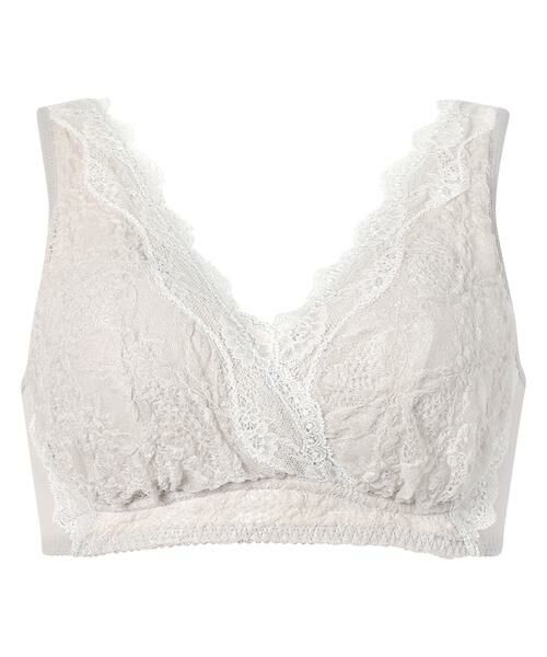 Wacoal / ワコール ブラ | ナイトアップブラ＜ドレッシィ＞　ノンワイヤーブラ（ＢＸＢ１６８）（GY）