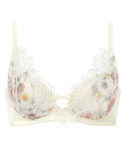 Wacoal / ワコール ブラ | 重力ケアブラ　ノンワイヤー　３／４カップブラ（ノンワイヤーブラ）（ＢＸＤ１２５）（WH）