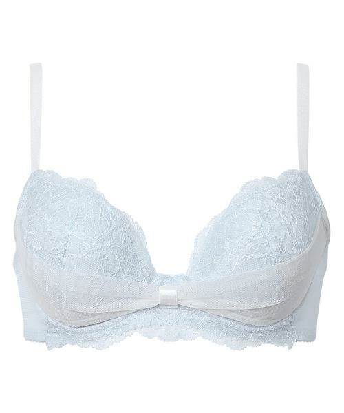 Wacoal / ワコール ブラ | リボンブラ™<For girls> ワイヤーブラ(3/4カップ)(BRB409)(BU)