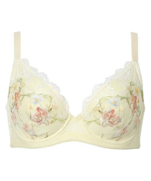 Wacoal / ワコール ブラ | 小さく見せるブラ ワイヤーブラ(3/4カップ)(BRB453)(YE)