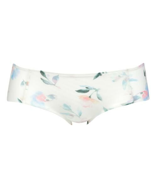 Wacoal / ワコール ショーツ | リボンブラ™<胸もとフィットながもち> ペア レディスショーツ(ボーイレングス)(PCL510)(WH)